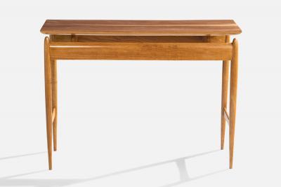 Italian Designer Console Table in Wood Italy 1950s