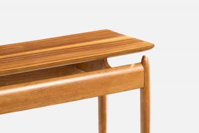 Italian Designer Console Table in Wood Italy 1950s