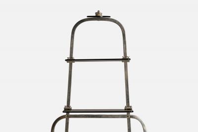 Italian Designer Etagere with Chrome Plated Metal and Glass Italy 1940s