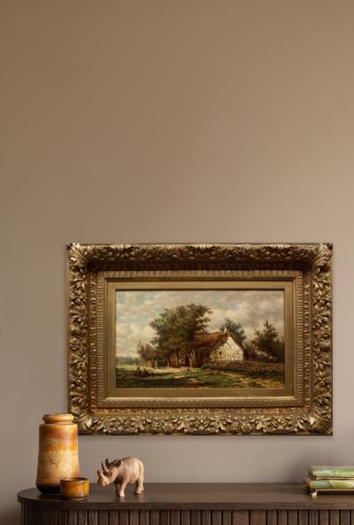 JAN VAN LOKHORST A Rural Cottage 1867 Jan Van Lokhorst