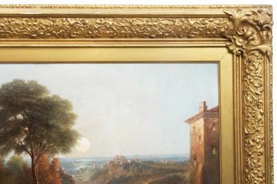 JOHN WILSON CARMICHAEL View Over Lake Nemi Italy 1865 John Wilson Carmichael