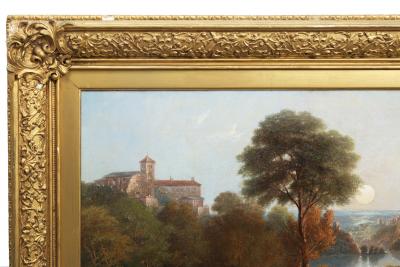 JOHN WILSON CARMICHAEL View Over Lake Nemi Italy 1865 John Wilson Carmichael