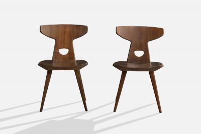 Jacob Kielland Brandt Dining Room Chairs in Pine Denmark 1960s