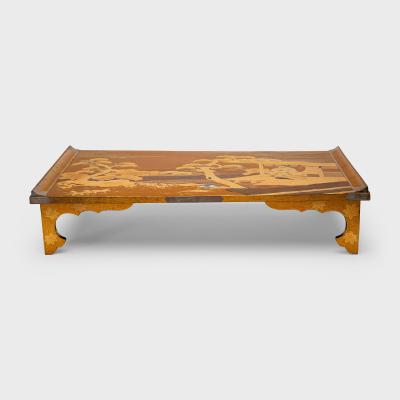 Japanese Gilt Lacquer Writing Desk Poem Box