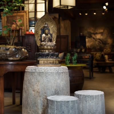 Japanese Gilt Seated Kannon Figure