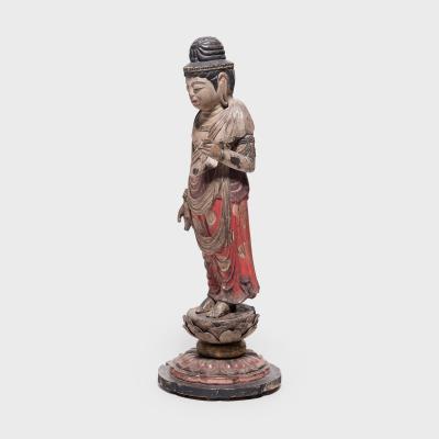 Japanese Standing Sh Kannon Figure