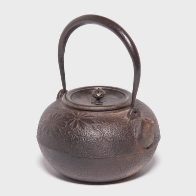 Japanese Tetsubin with Chrysanthemum Blossoms