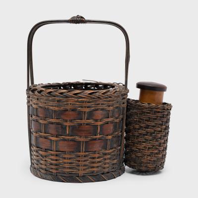 Japanese Woven Bamboo Tabako bon