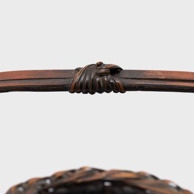 Japanese Woven Bamboo Tabako bon