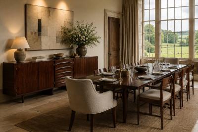 Jean Gillon Rosewood Credenza with Sculptural Drawers Brazil 1960s