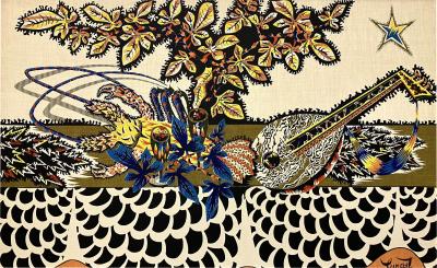 Jean Lurcat Jean Lurc at Jean Lurcat Printed Linen Tapestry Le Table 