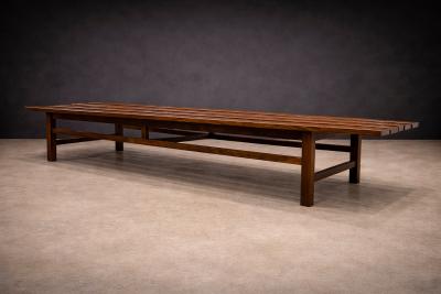Joaquim Tenreiro Bench in Rosewood Att to Joaquim Tenreiro 1960s Lot 318A