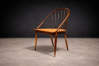 Joaquim Tenreiro Curva Chair in Rosewood Caning Joaquim Tenreiro 1960s Lot 597