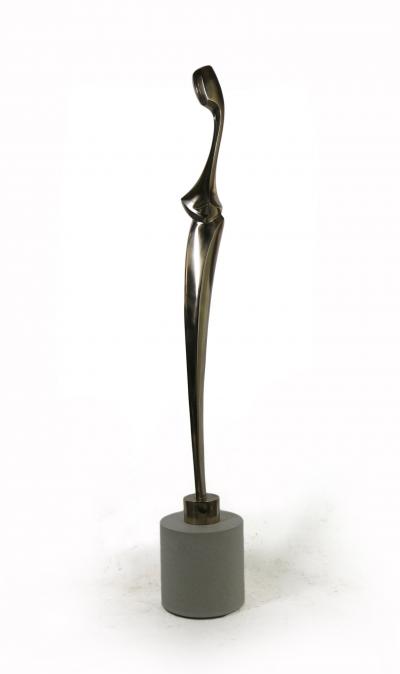 Joel Urruty Swan Lady in Bronze Polished 7 in edition of 8 Joel Urruty