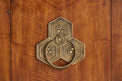 John Widdcomb Cabinet with Wood and Brass USA 1950s