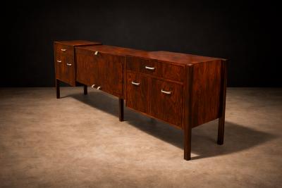 Jorge Zalszupin Midcentury Modern Credenza in Rosewood Jorge Zalszupin 1960s Lot 95