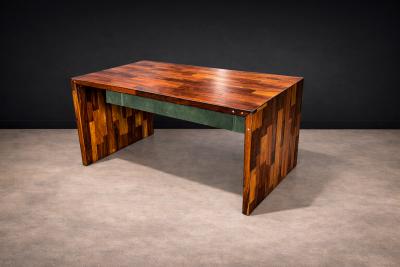 Jorge Zalszupin Midcentury Modern Foldable Desk in Rosewood Jorge Zalszupin 1970s Lot 556