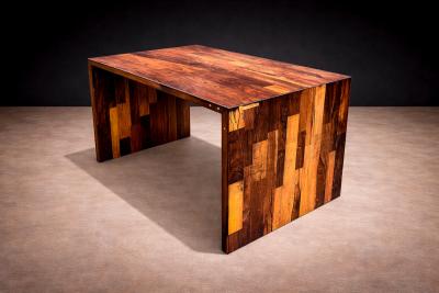 Jorge Zalszupin Midcentury Modern Foldable Desk in Rosewood Jorge Zalszupin 1970s Lot 556