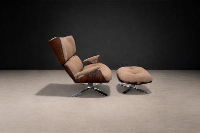 Jorge Zalszupin Paulistana Armchair with Ottoman by Jorge Zalszupin c 1959 Lot 802A