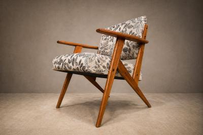 Jos Zanine Caldas Jos Zanine Caldas Armchair Brazilian Mid Century Modern 1950s Lot 147