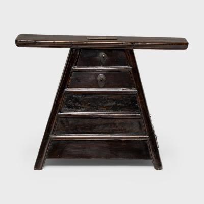 Lacquered Barber s Stool