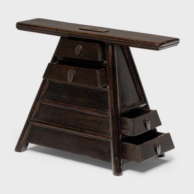 Lacquered Barbers Stool