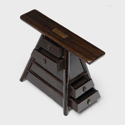 Lacquered Barbers Stool