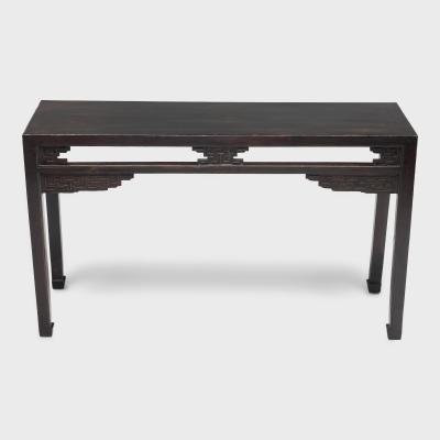 Lacquered Console Table with Scroll Spandrels