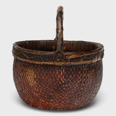 Lacquered Harvest Basket