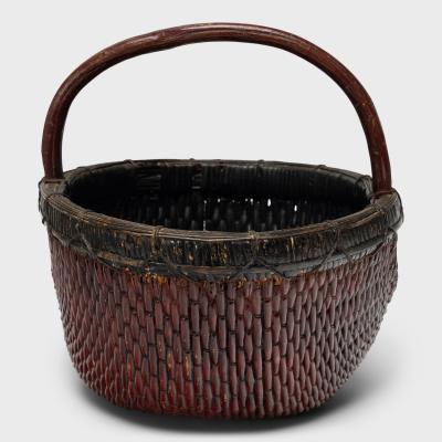 Lacquered Harvest Basket