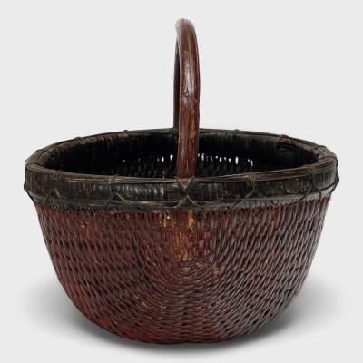 Lacquered Harvest Basket