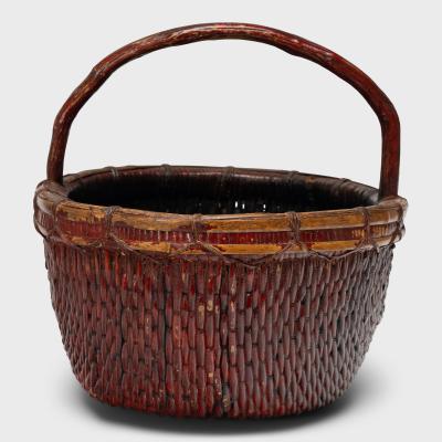 Lacquered Harvest Basket