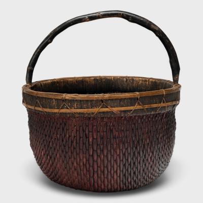 Lacquered Harvest Basket