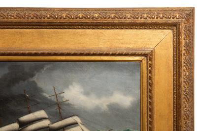 Lai Fong Four Masted Sailing Ship County of Peebles in Rough Seas 1900 Lai Fong