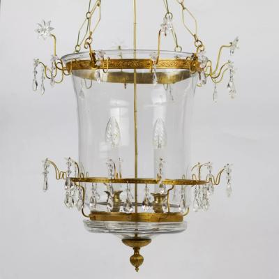 Large Double Light Hanging Lantern Russia Early 19th Century
