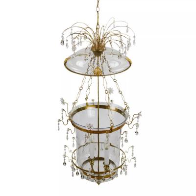 Large Double Light Hanging Lantern Russia Early 19th Century