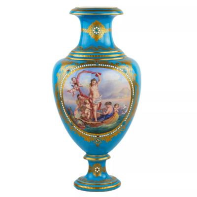 Large Porcelain Vase The Birth Of Venus France