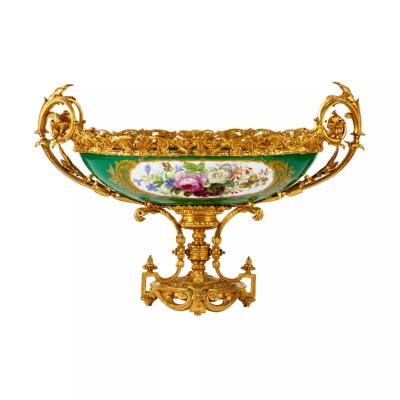 Large Vase With Bronze Mounts And Painted Decoration The Triumph Of Venus 