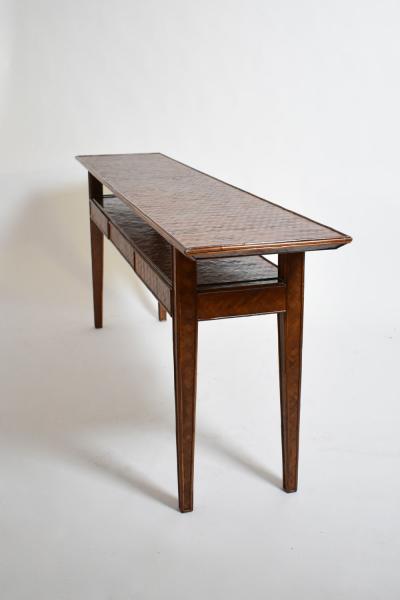 Large rattan console 1980s 