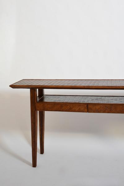 Large rattan console 1980s 