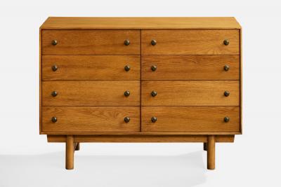 Lawrence Peabody Dressers with Oak and Brass USA 1950s