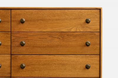 Lawrence Peabody Dressers with Oak and Brass USA 1950s