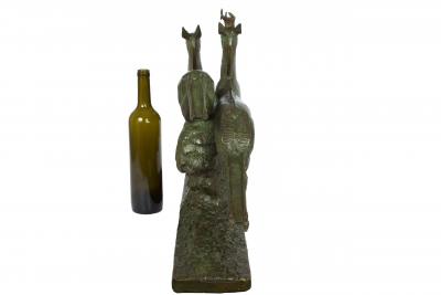 Leaping Stag and Hind Andre Vincent Becquerel French 1893 1981 