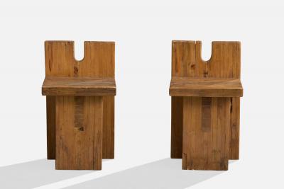 Lina Bo Bardi Stools in Pine Brazil 1980