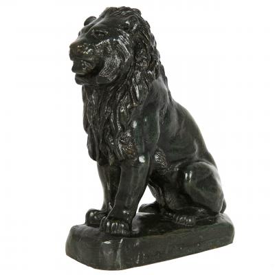 Lion Assis no 4 Antoine Louis Barye