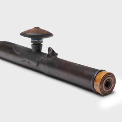 Long Bamboo Opium Pipe with Red Clay Bowl