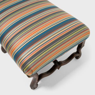 Long Upholstered Os de Mouton Bench