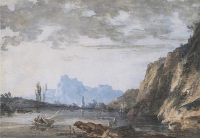 Louis Gabriel Moreau Landscape with a Lake