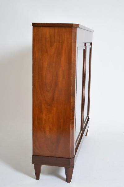 Louis XVI style mahogany bookshelves cabinet 1940s 