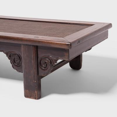 Low Kang Table with Woven Top